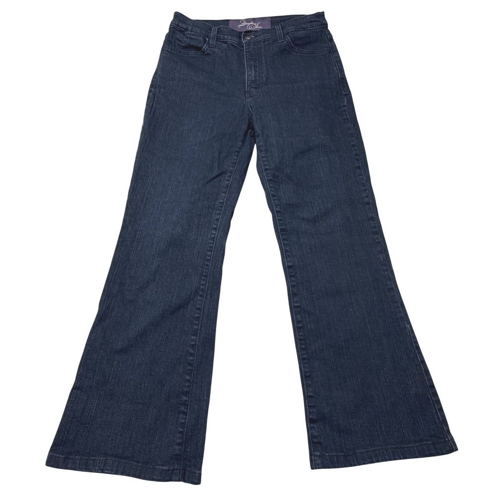 NYDJ Not Your Daughters Jeans Dark Wash Bootcut Stretch Denim 10P Made in USA